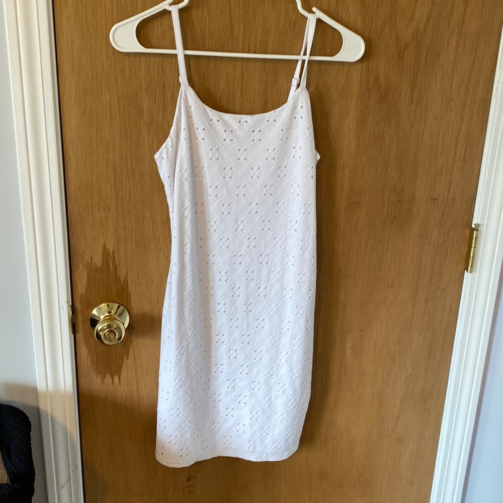 Perfect summer dress can be used as beach cover up white size S